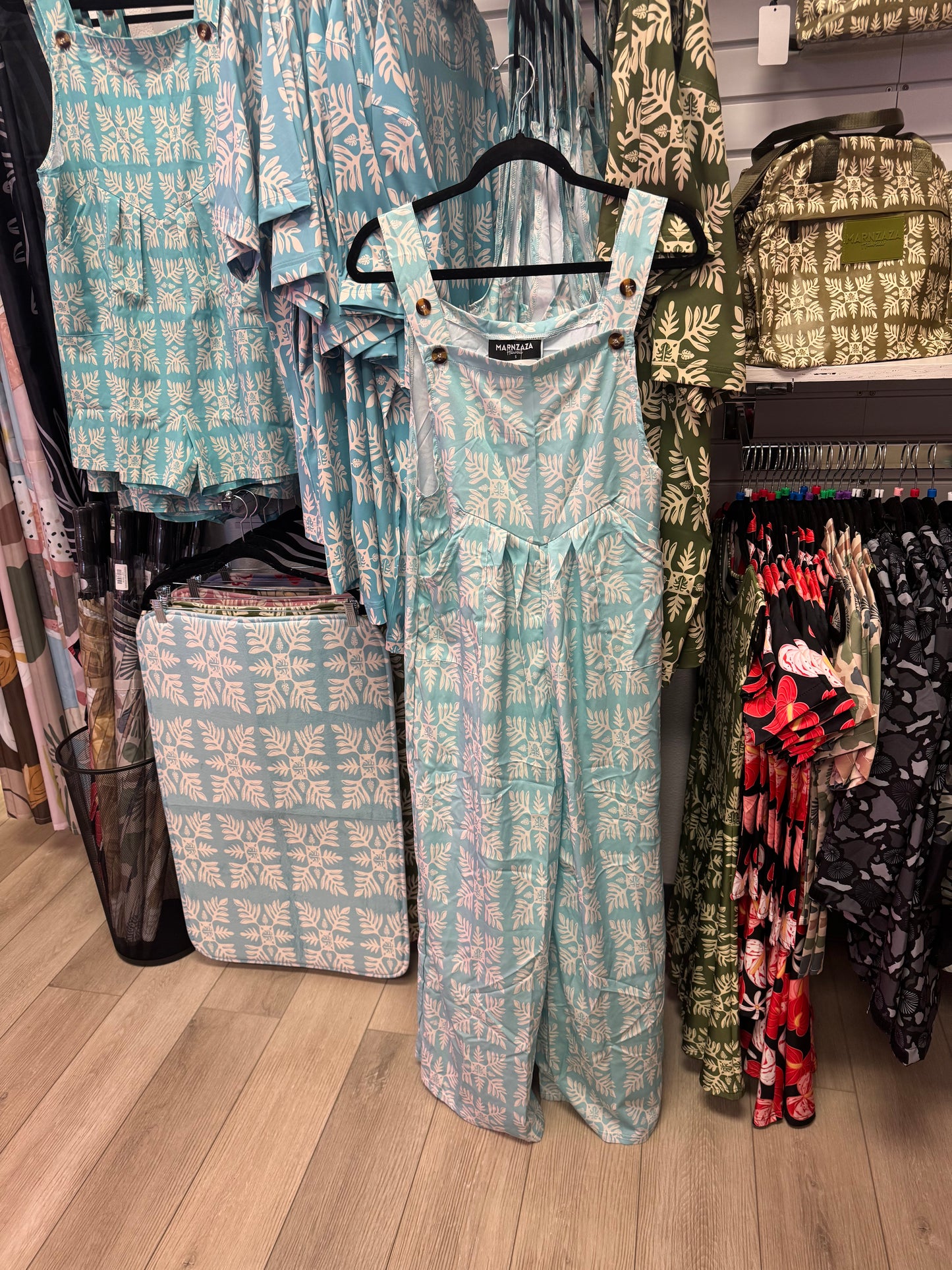 Blue Marnztera Quilt Jumper
