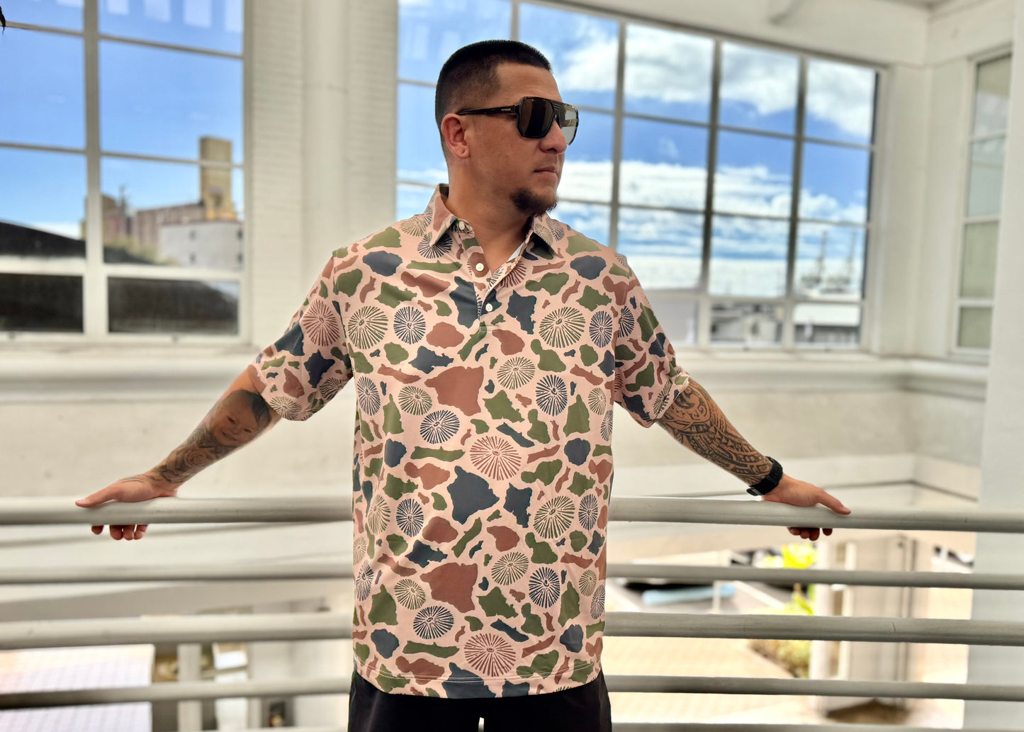 Island Camo Polo