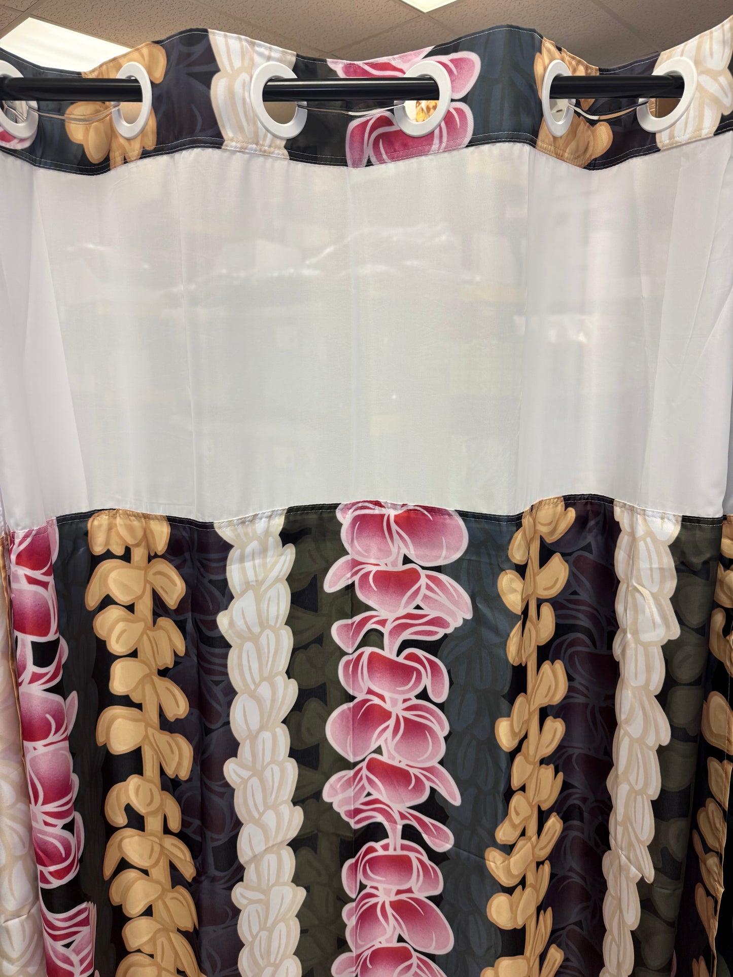 Tropical 2.0 Ringless Shower Curtain