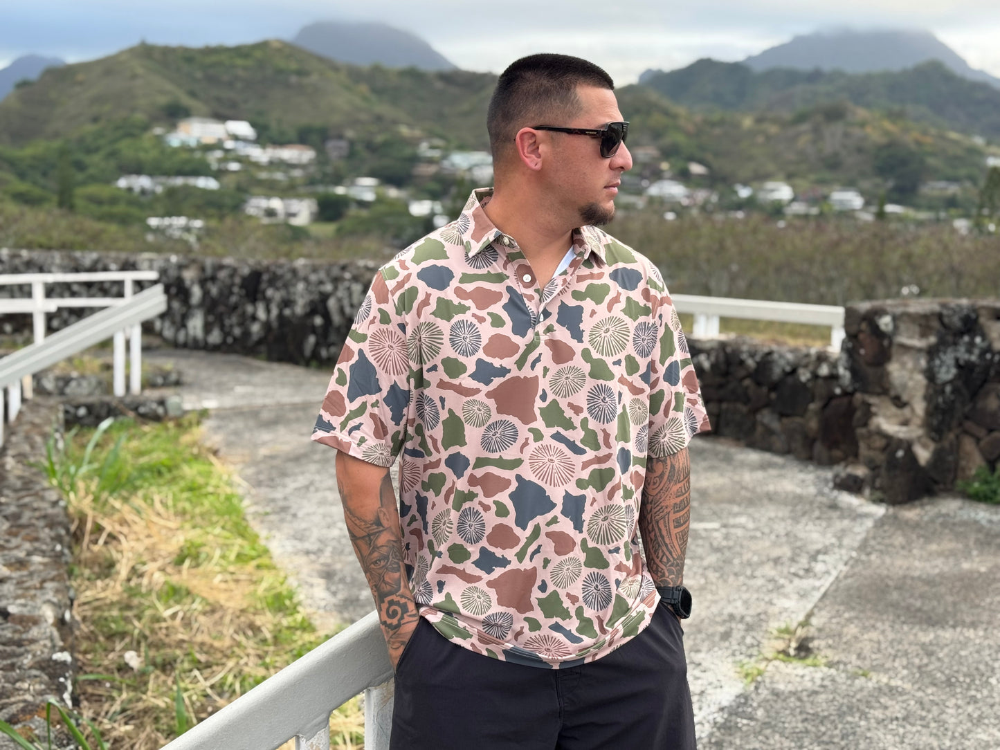 Island Camo Polo
