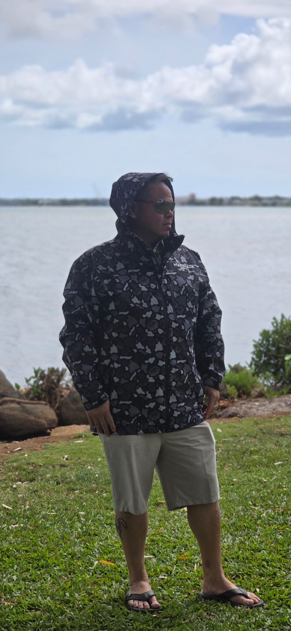Adult Island Camo Rain Jacket