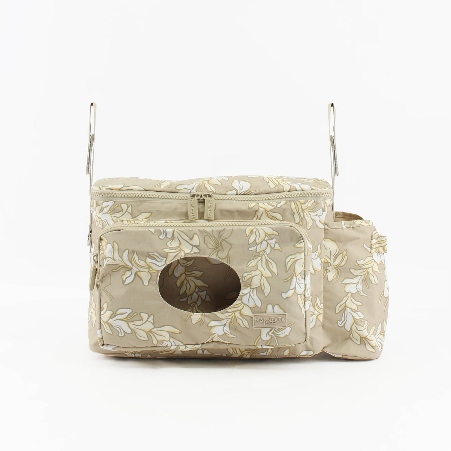 White GinZer Lei Stroller Caddy