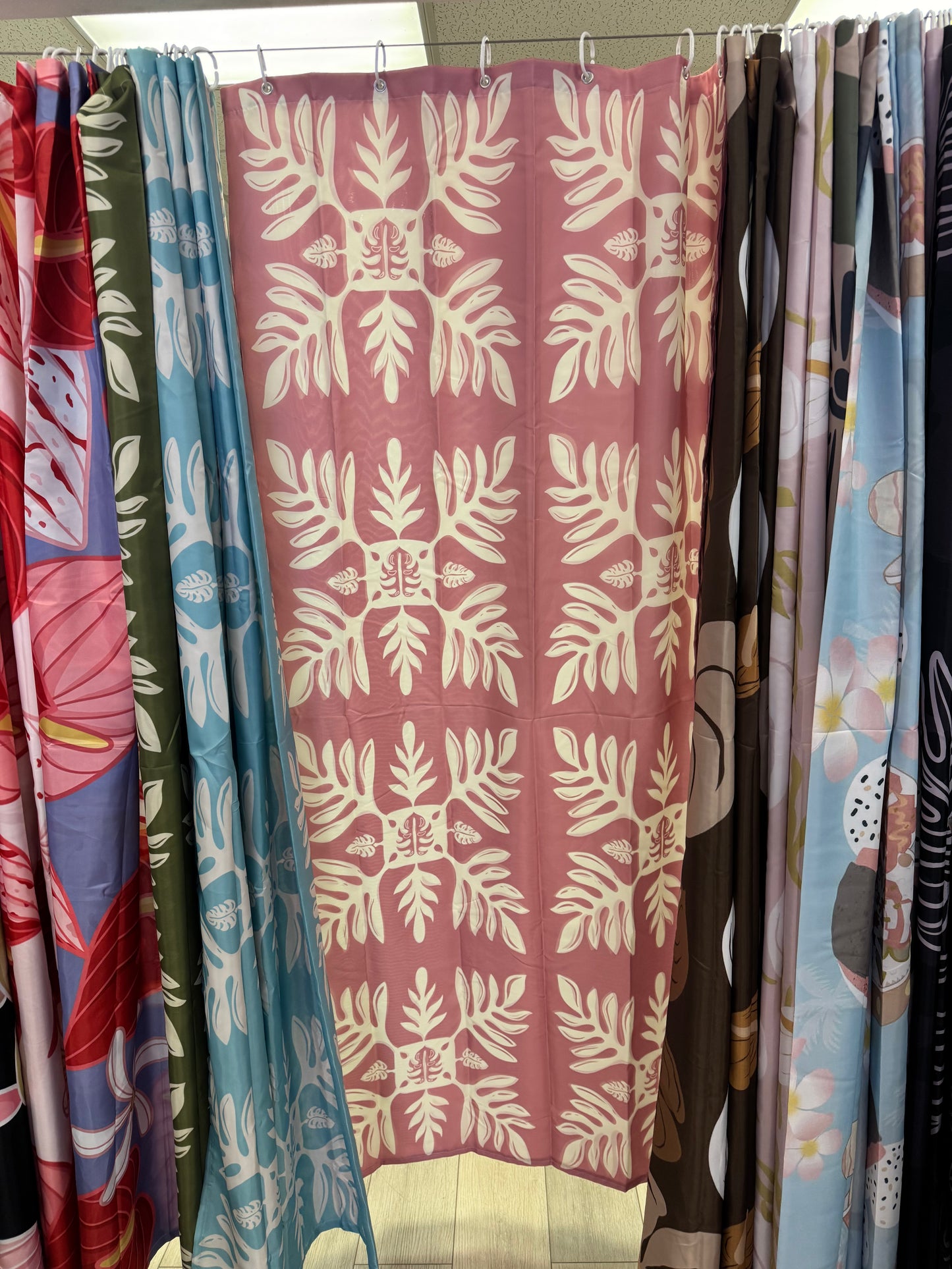 Marnztera Quilt Shower Curtain