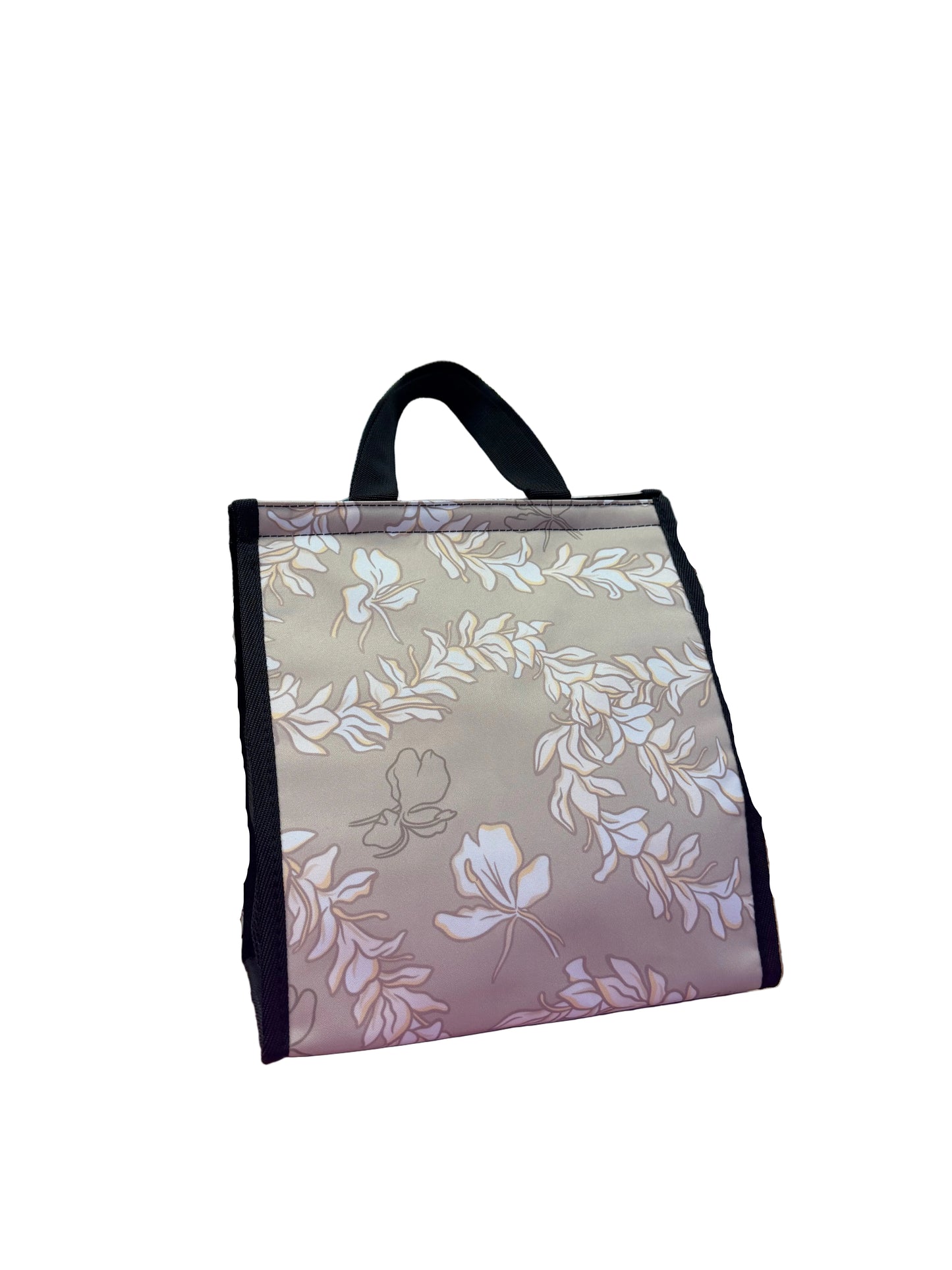 White GinZer Lei Lunch Bag