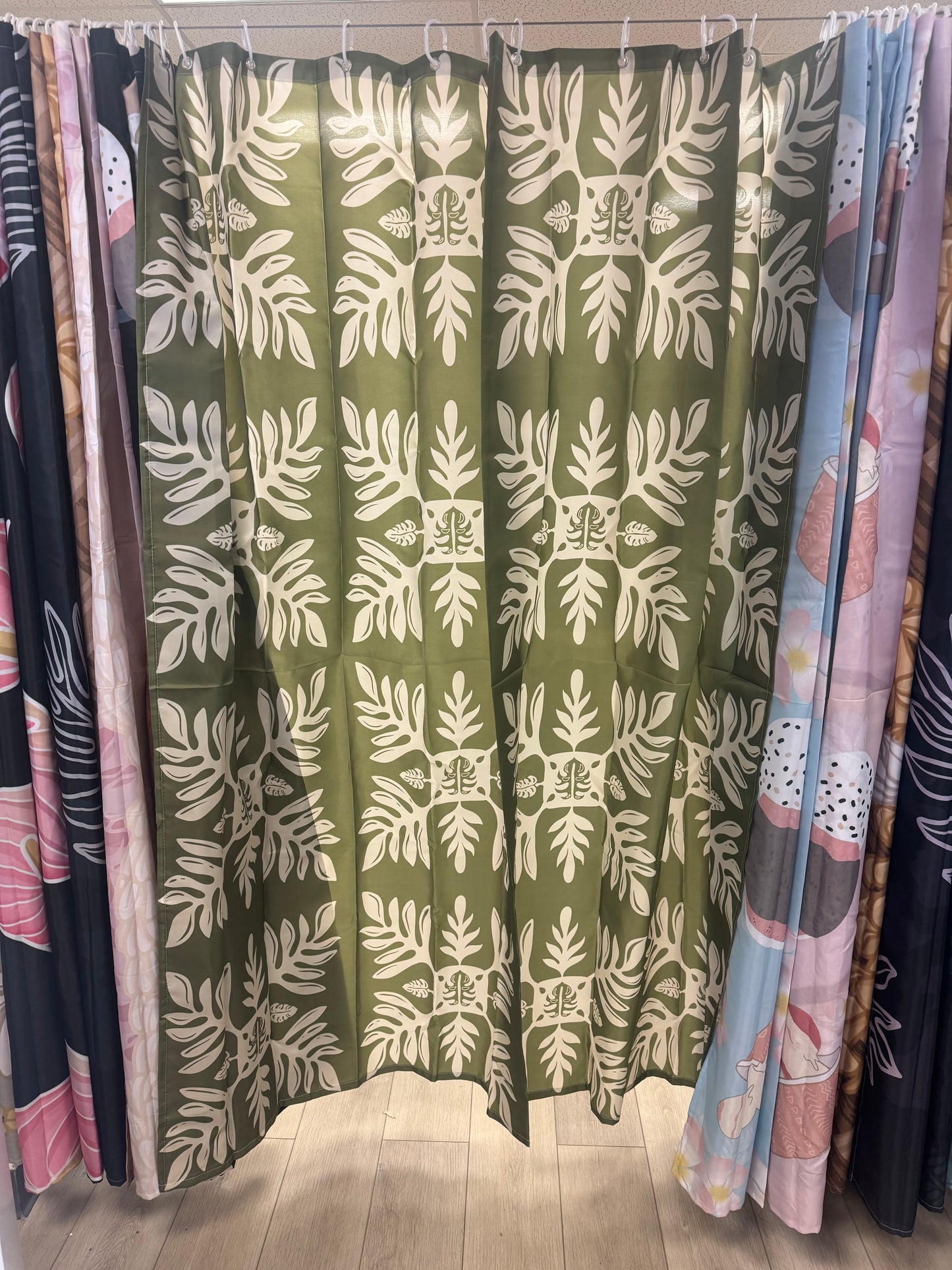 Marnztera Quilt Shower Curtain