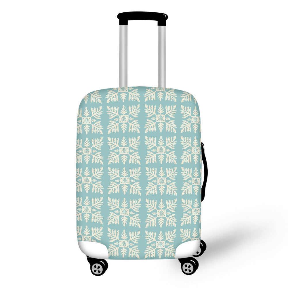 Blue Marnztera Quilt Luggage Sleeves