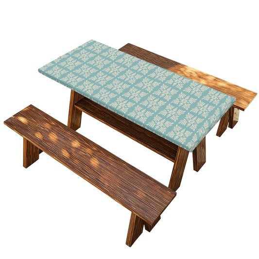 Blue Marnztera Quilt Fitted Table Covers