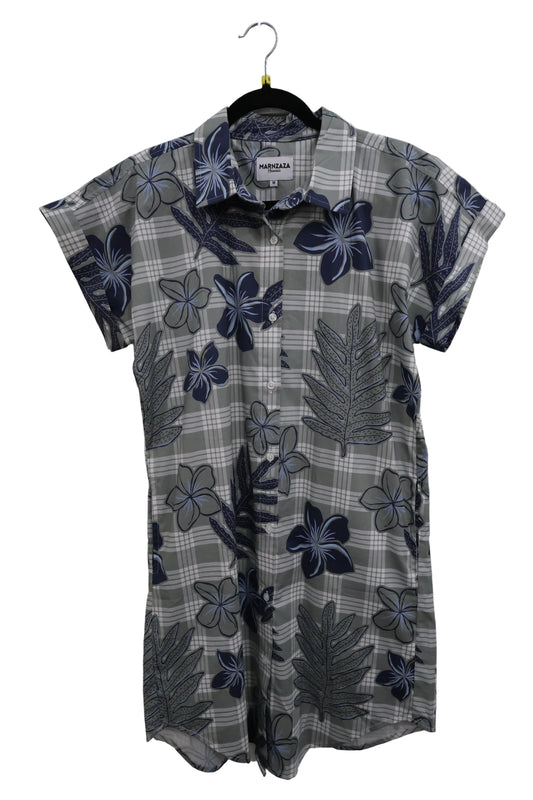Plumeria & Lauae Shirt Dress