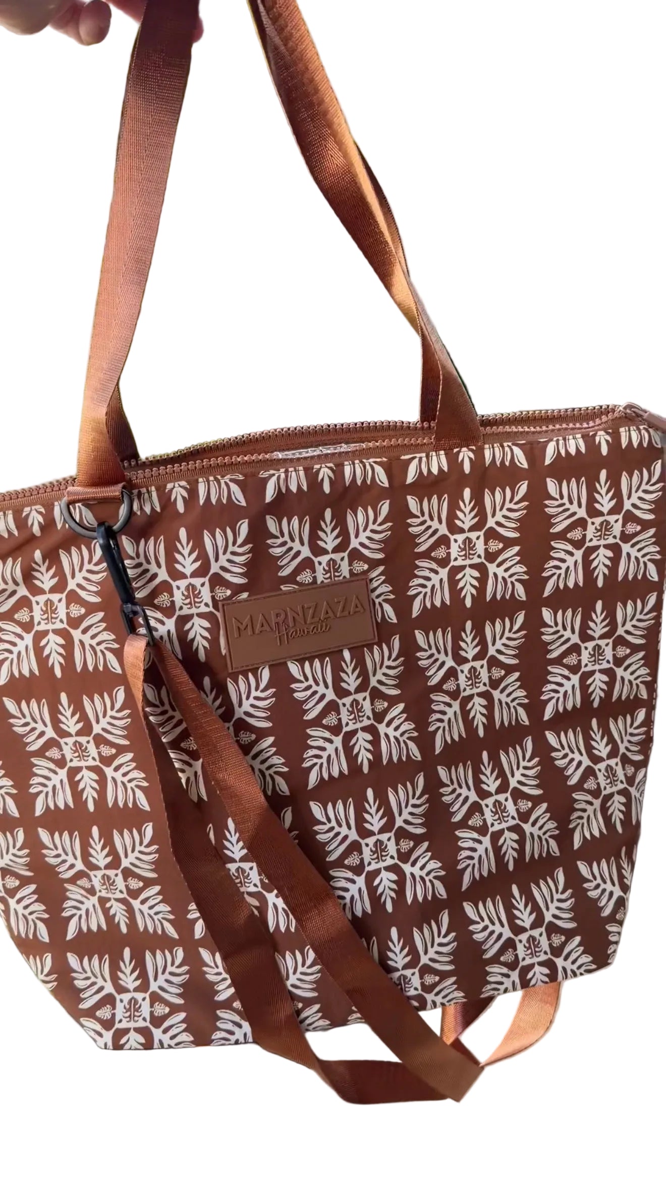 Brown Quilt Lunch Tote