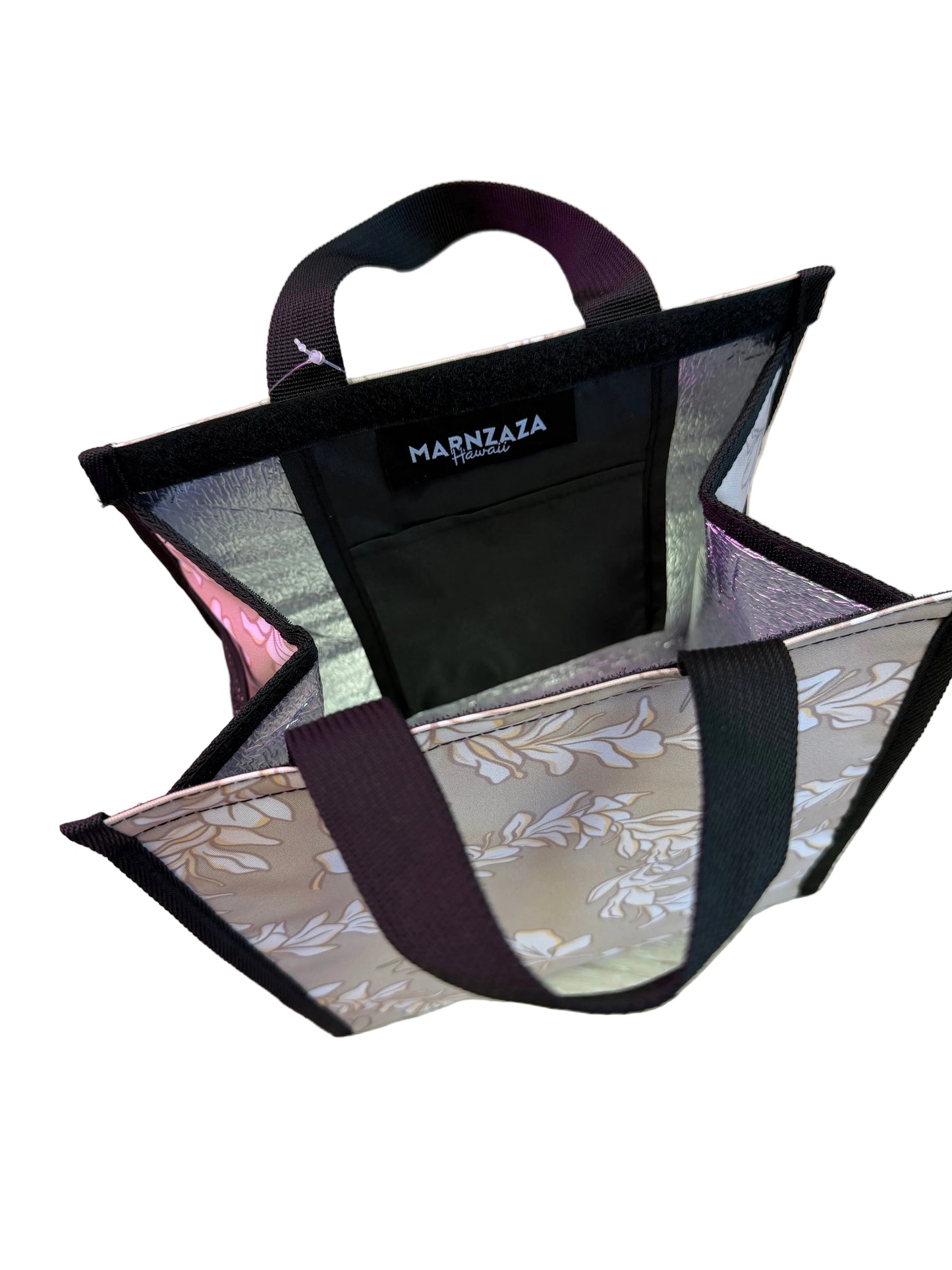 White GinZer Lei Lunch Bag