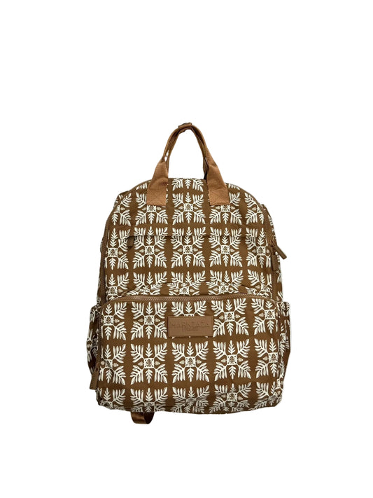 Brown Quilt Backpack