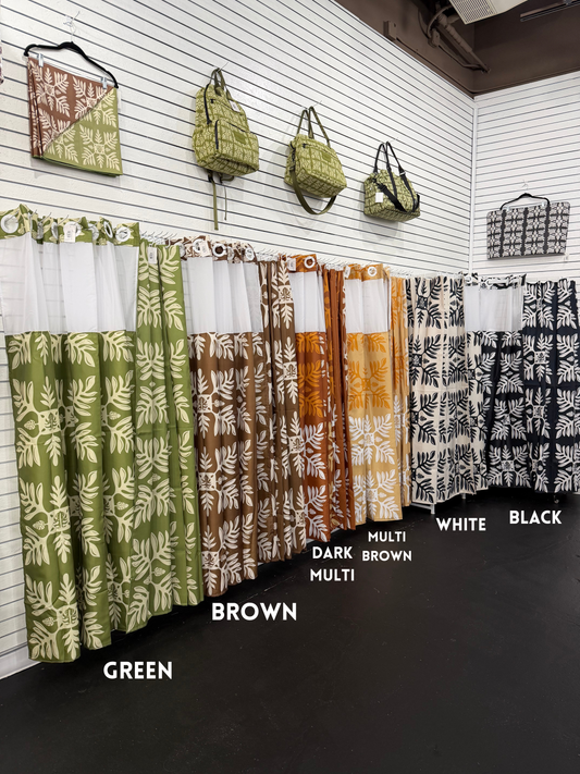 Marnztera Quilt Shower Curtain