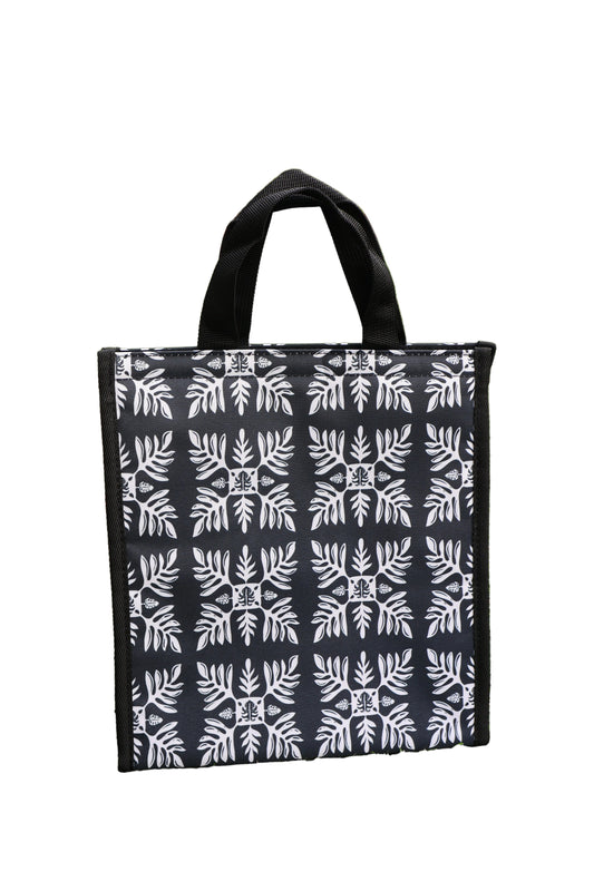 Black Quilt Lunch Bag