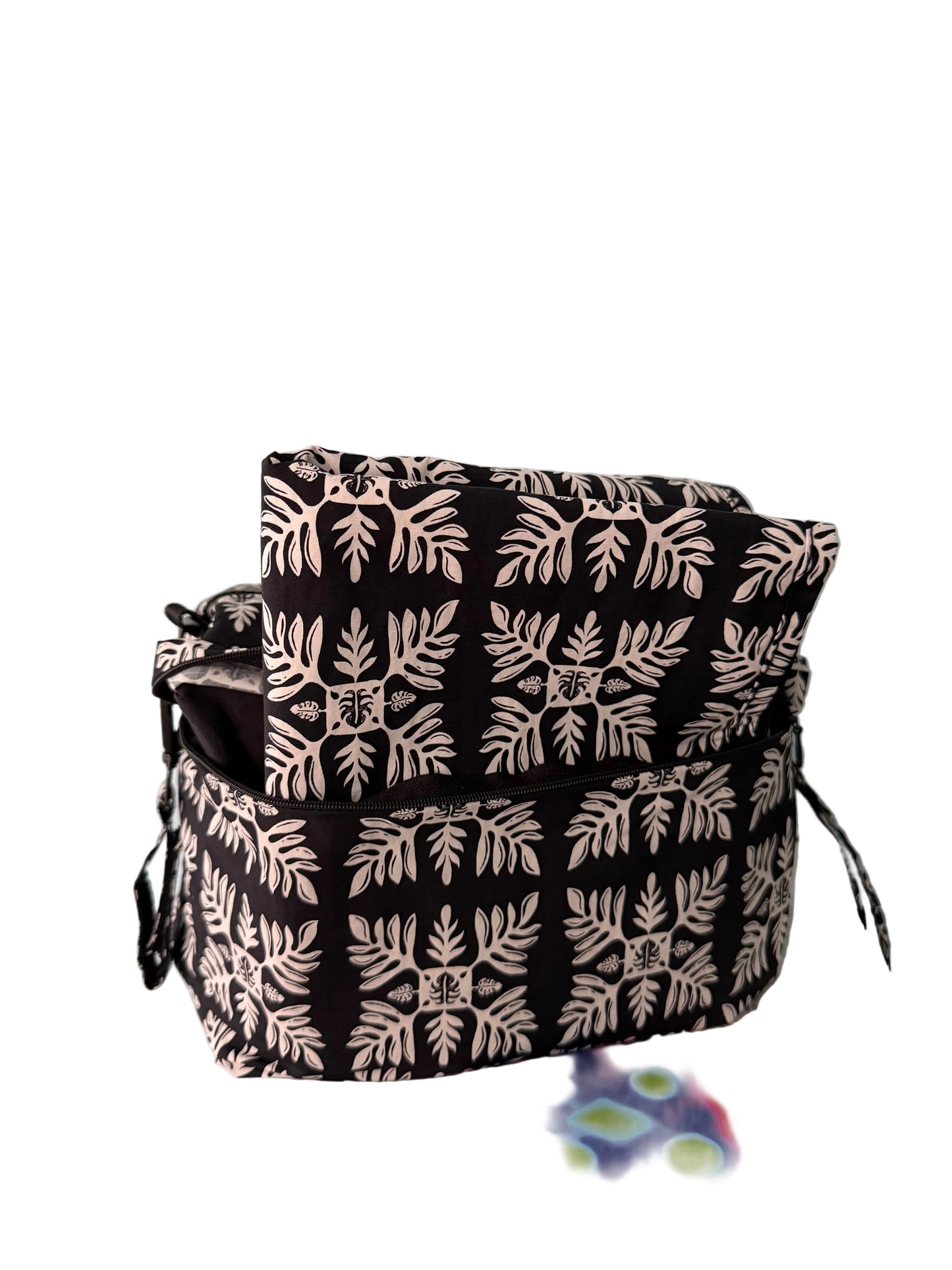 Black Quilt Toiletry Clutch