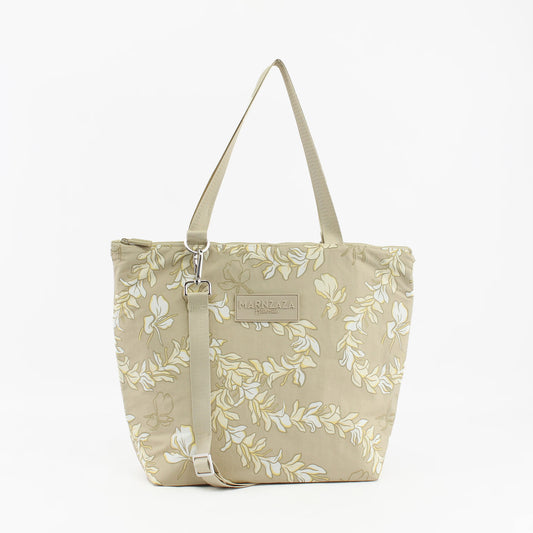 White GinZer Lei Lunch Tote