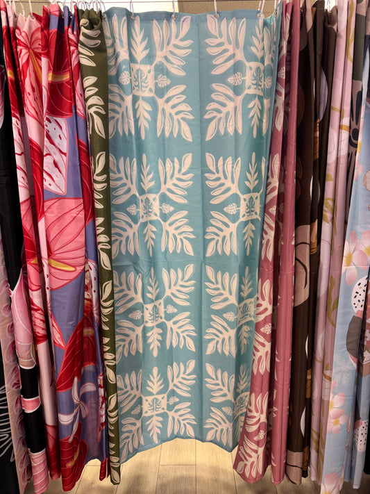 Marnztera Quilt Shower Curtain