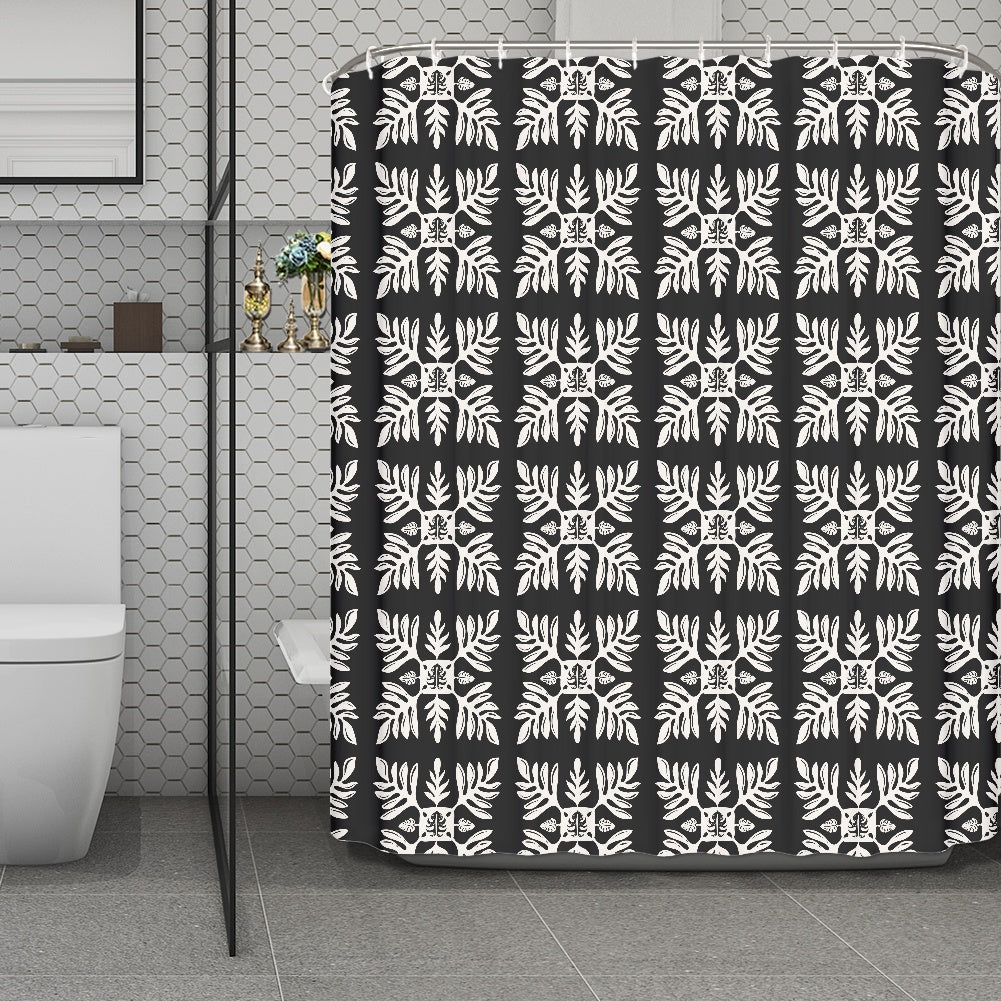 Marnztera Quilt Shower Curtain