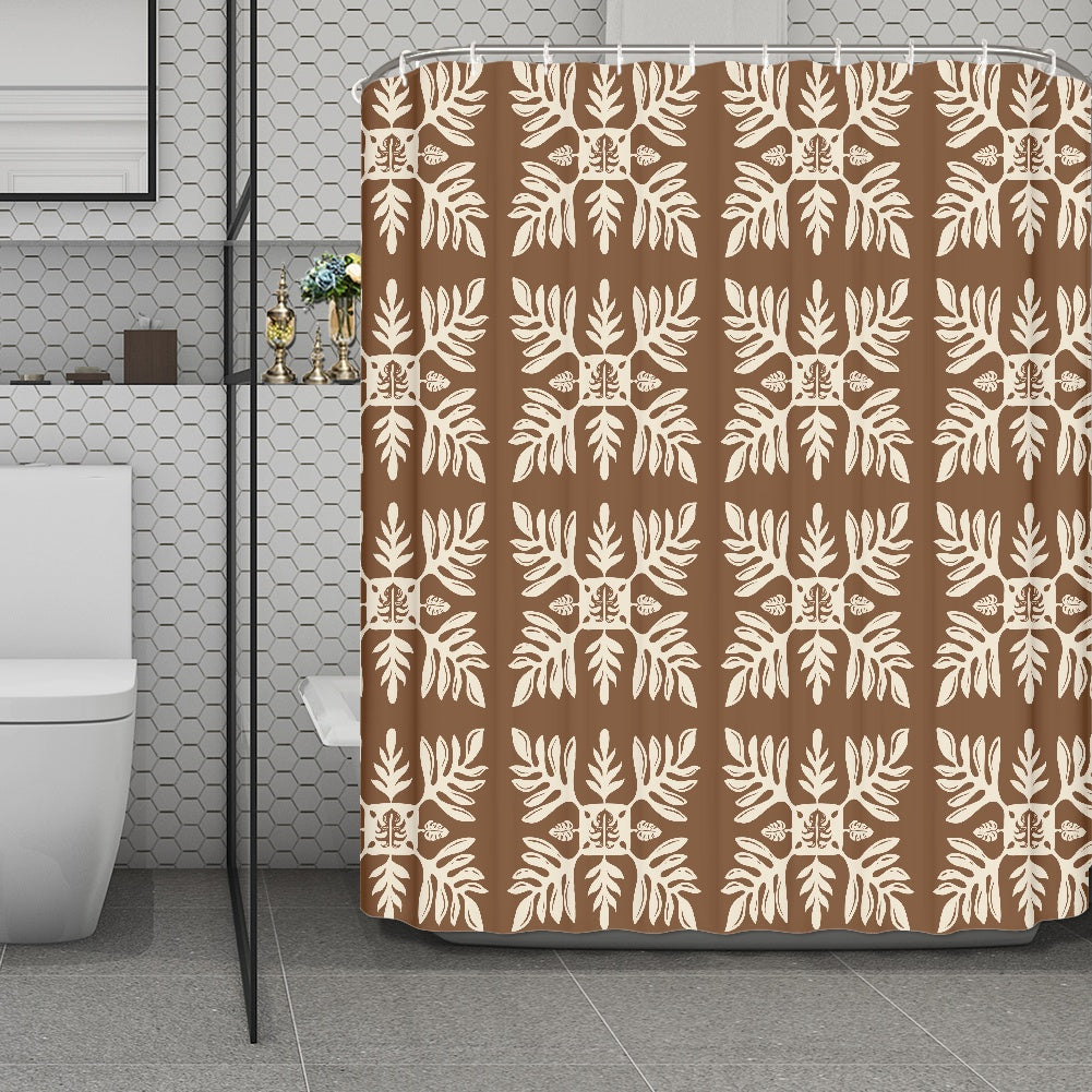 Marnztera Quilt Shower Curtain