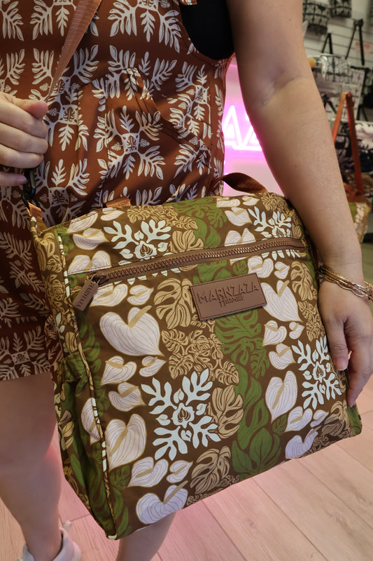 Re-Z Kuiki Brown Small Tote Bag